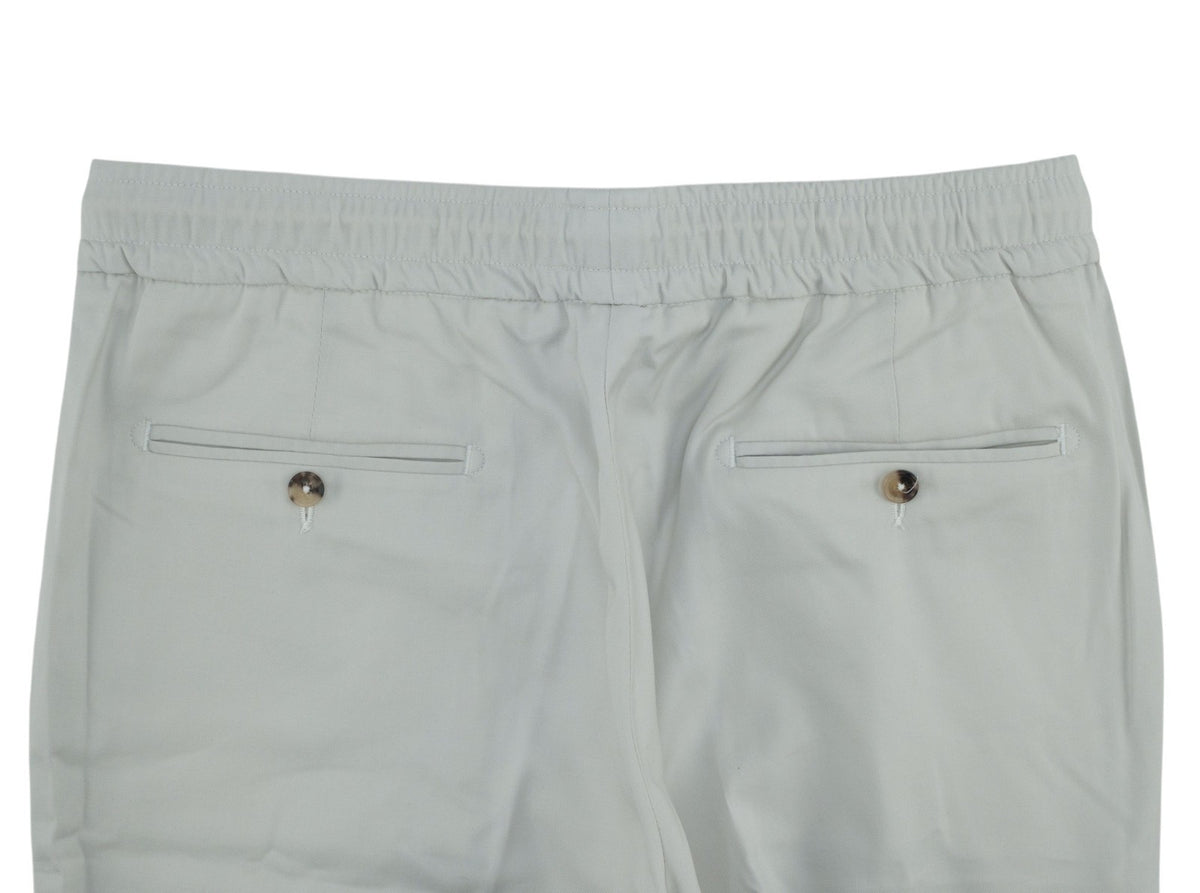 1350$ ISAIA NAPOLI Ice Drawstring Pant Cotton Wool Tapered 34 US / 50 EU