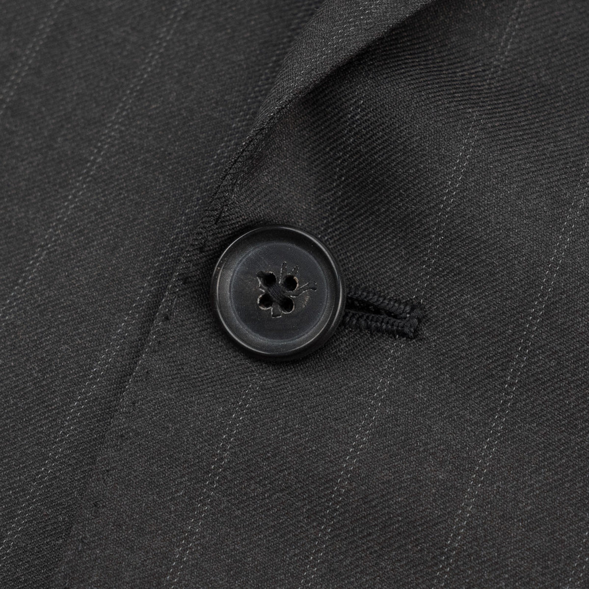 $6850 ISAIA NAPOLI "Gregorio" Dark Gray Suit Hand-Sewn Fine Wool Striped