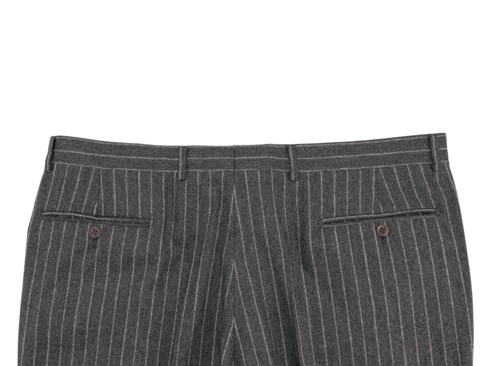 $1800 BURBERRY LONDON 3/2 Roll Suit Wool 100's Pinstripe Gray  46 US / 56 EU 7R
