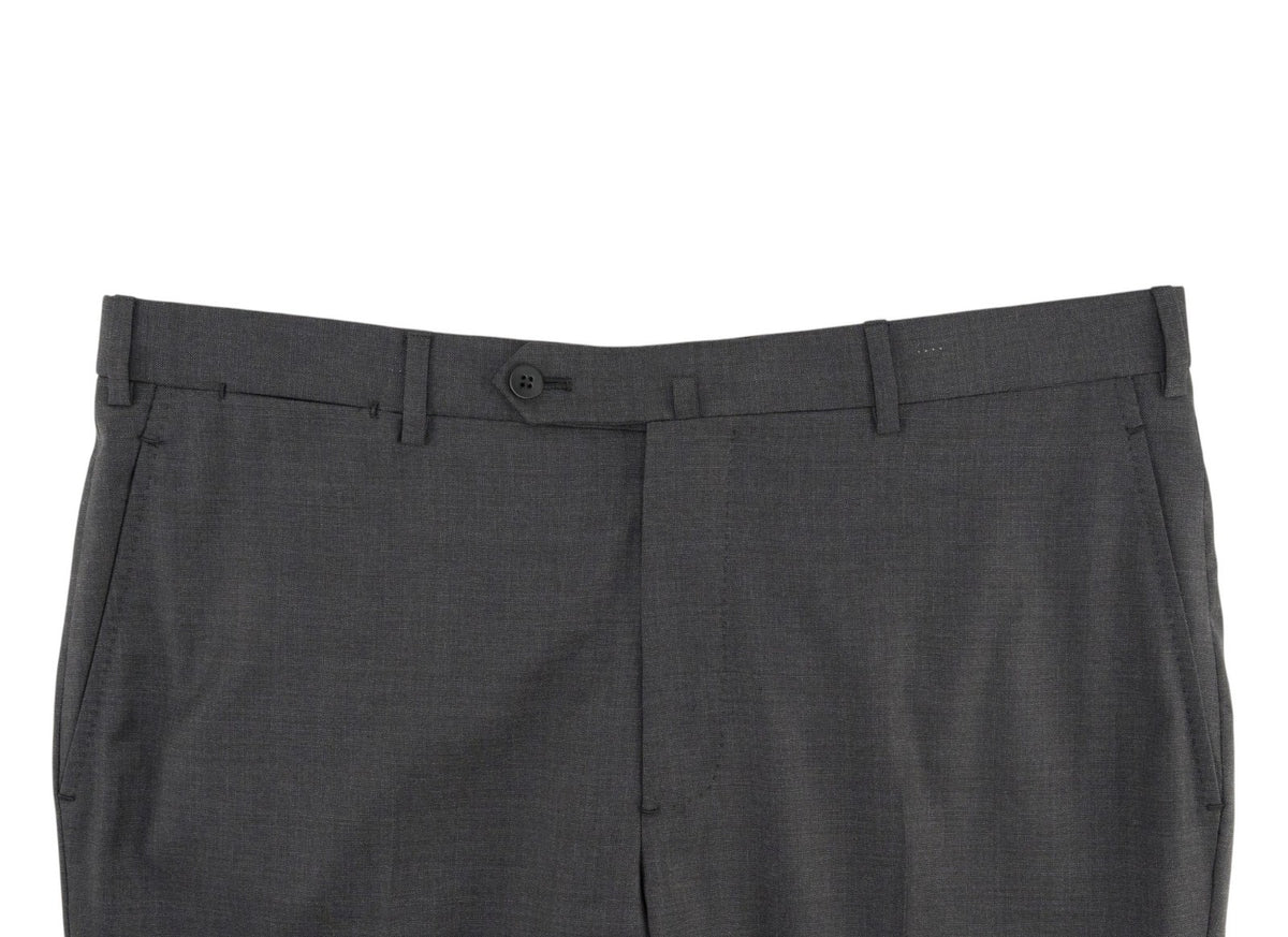 $6500 ISAIA NAPOLI "Marechiaro" Gray Suit Hand-Sewn Solid Fine Wool 8R