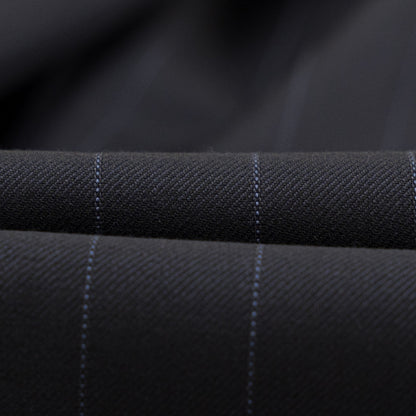 $6600 ISAIA NAPOLI "Capri" Blue Midnight Suit Fine Wool 4 Season 46 US  56 EU 8R