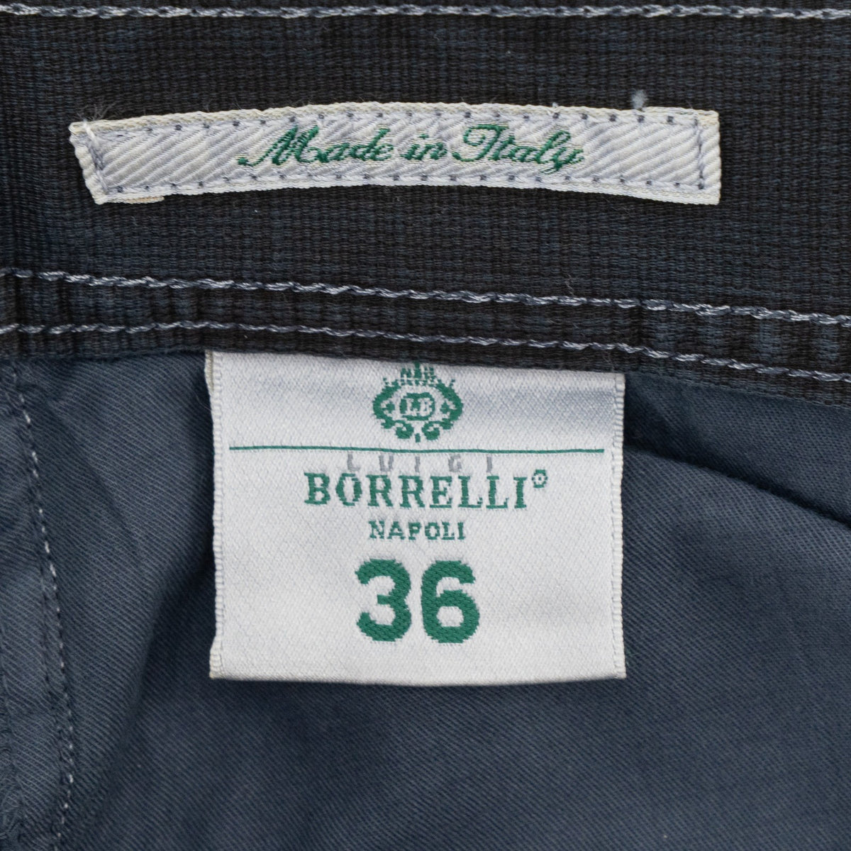 415$ LUIGI BORRELLI NAPOLI Dark Blue Denim 5 Pockets Jeans  36 US / 50 EU