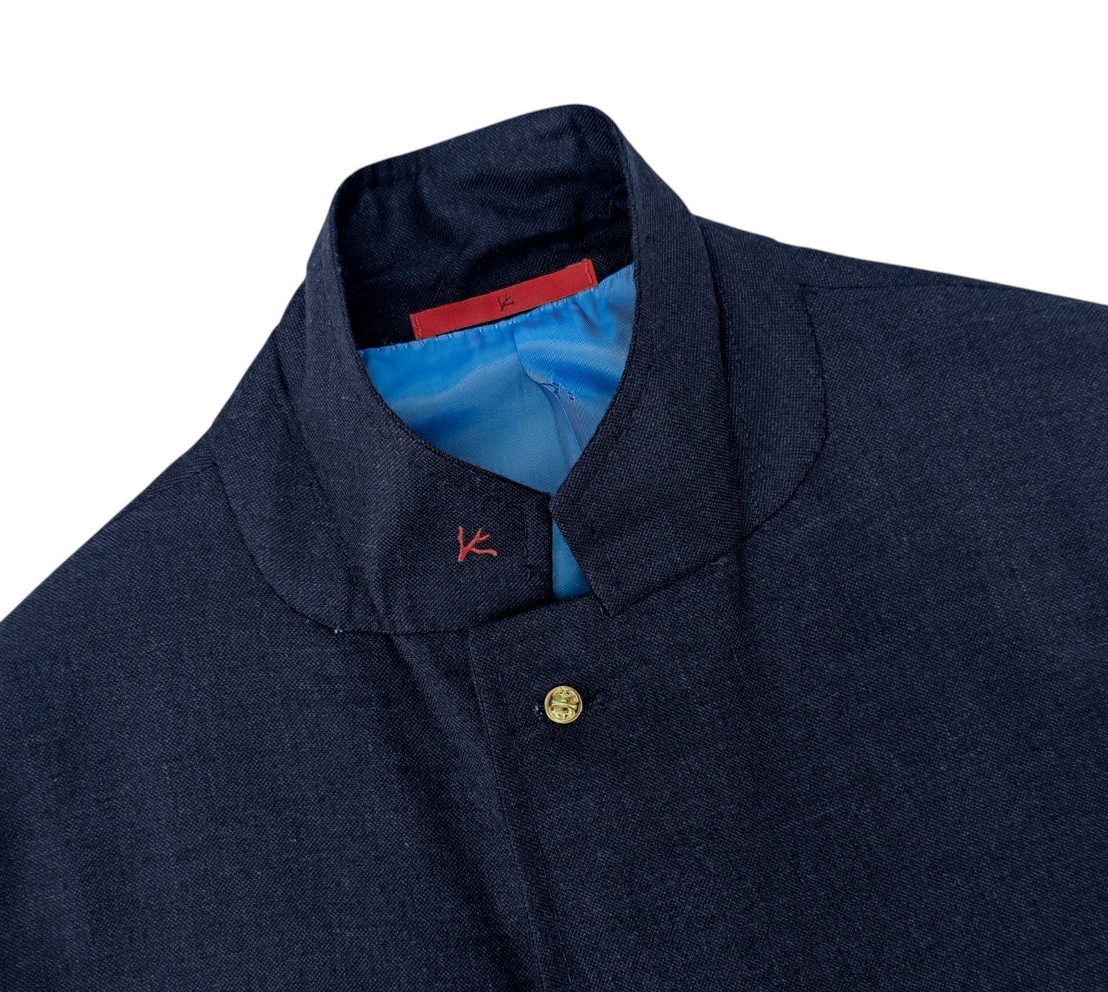 $6850 ISAIA "Domenico" Blue Sport Coat Soft Cashmere - Silk 48 US / 58 EU   8R