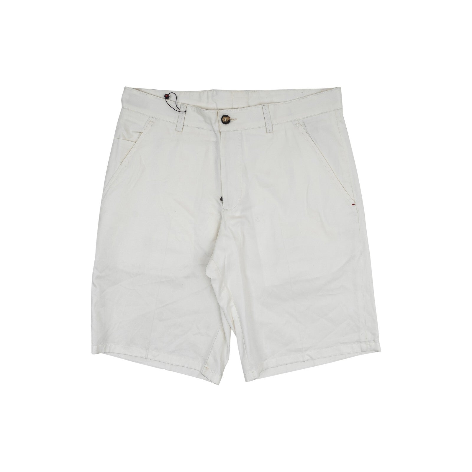 650$ ISAIA NAPOLI White 5 Pockets Short Pant Gabardine Cotton 32 US / 48 EU