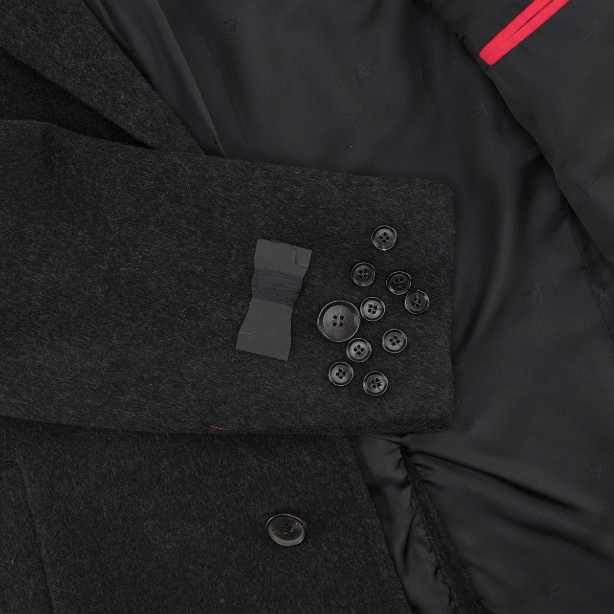 7200$ ISAIA NAPOLI Dark Gray Overcoat Coat Wool  40 US / 50 IT