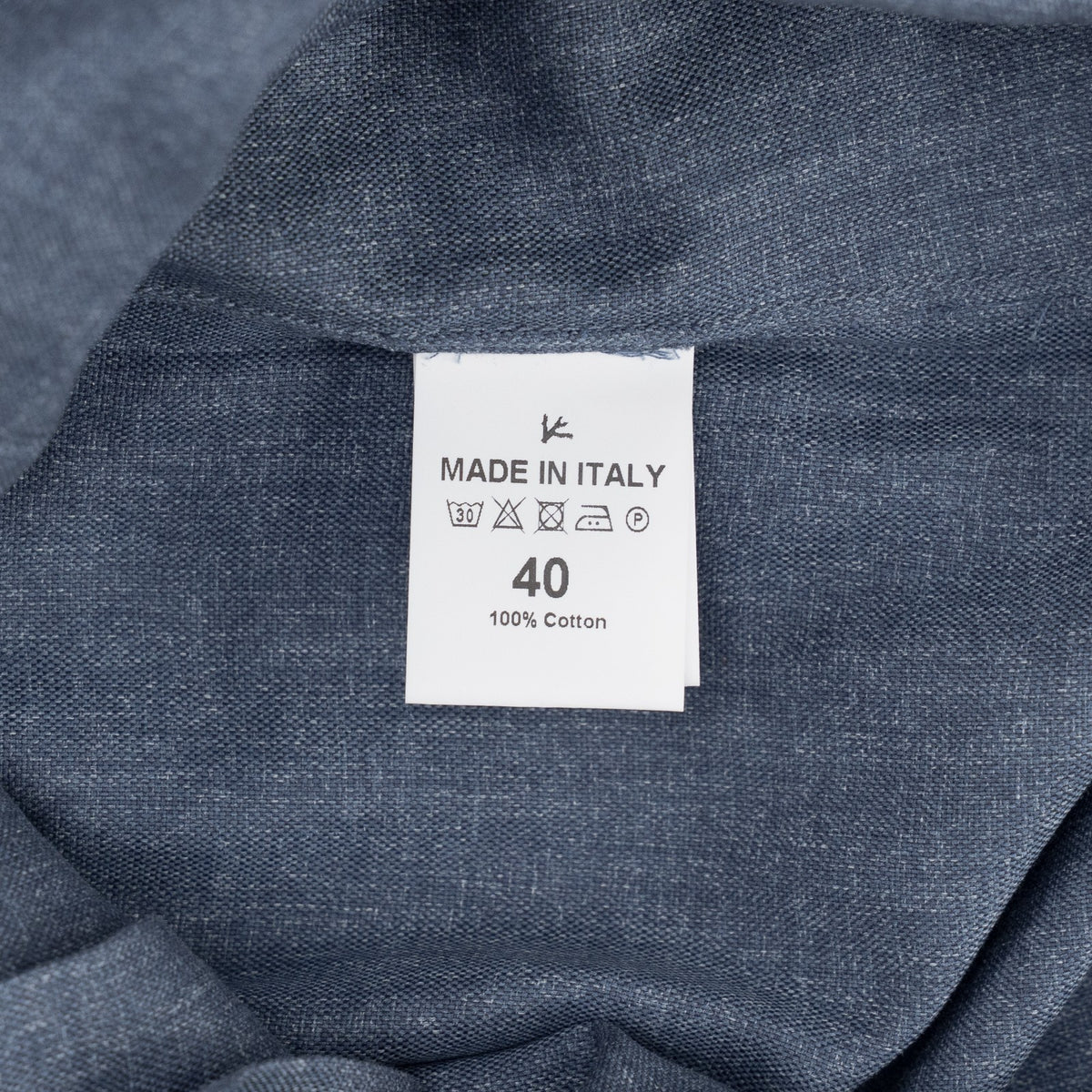 750$ ISAIA NAPOLI "Mix" Dress Shirt Blue Fine Lightwheight Cotton 15.75 - 40