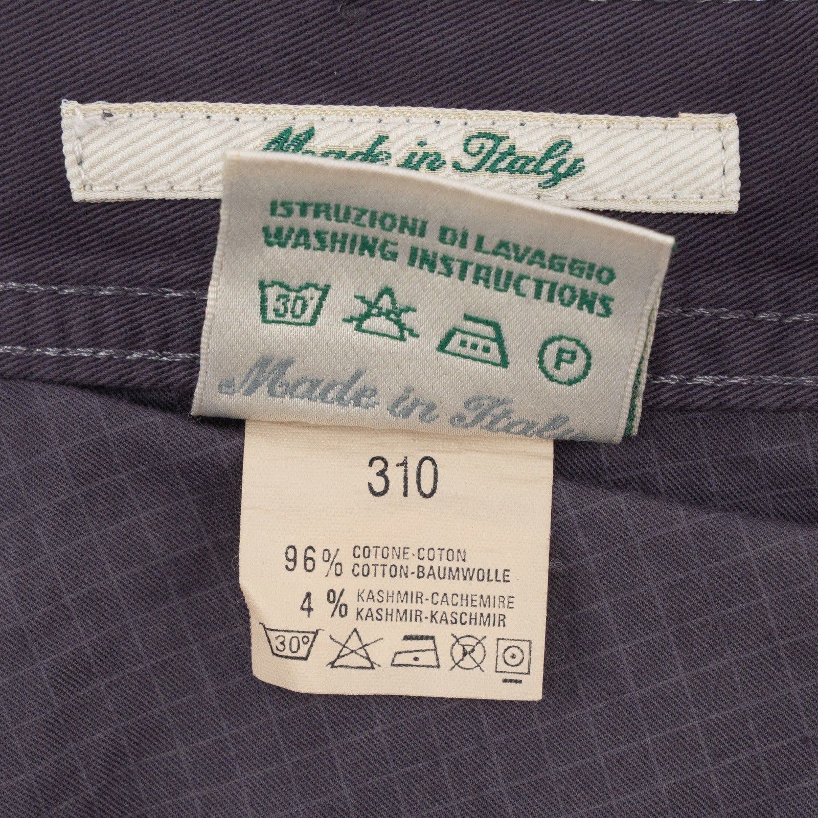 415$ LUIGI BORRELLI NAPOLI Washed Dark Purple Denim Jeans Cotton 35 US / 51 EU