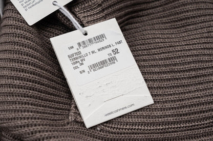 $1900 FEDELI "Terminillo" Taupe Jacket Cardigan Thick Merinos Wool Shawl Collar