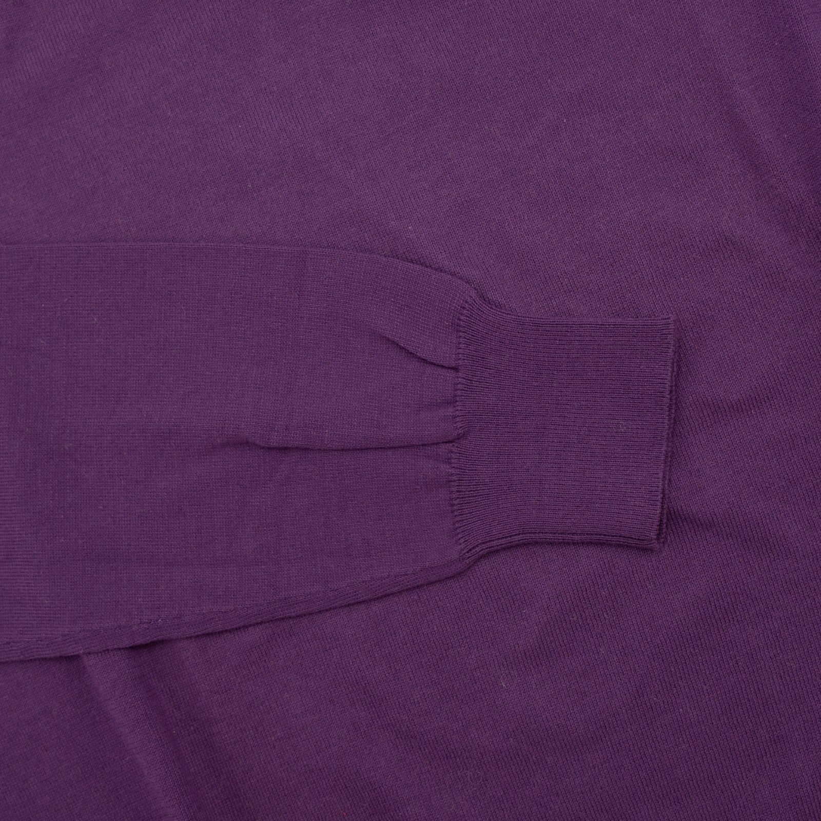 600$ BURBERRY Magenta Purple Sweater V-Neck 100% Cotton