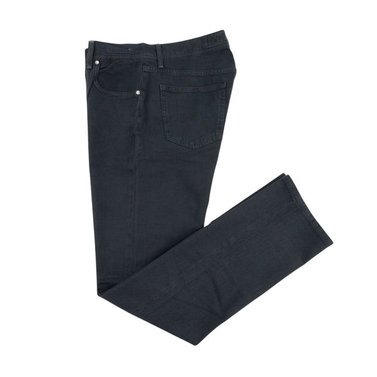 415$ LUIGI BORRELLI NAPOLI Blue Denim Jeans Pant Cotton 33 US / 49 EU