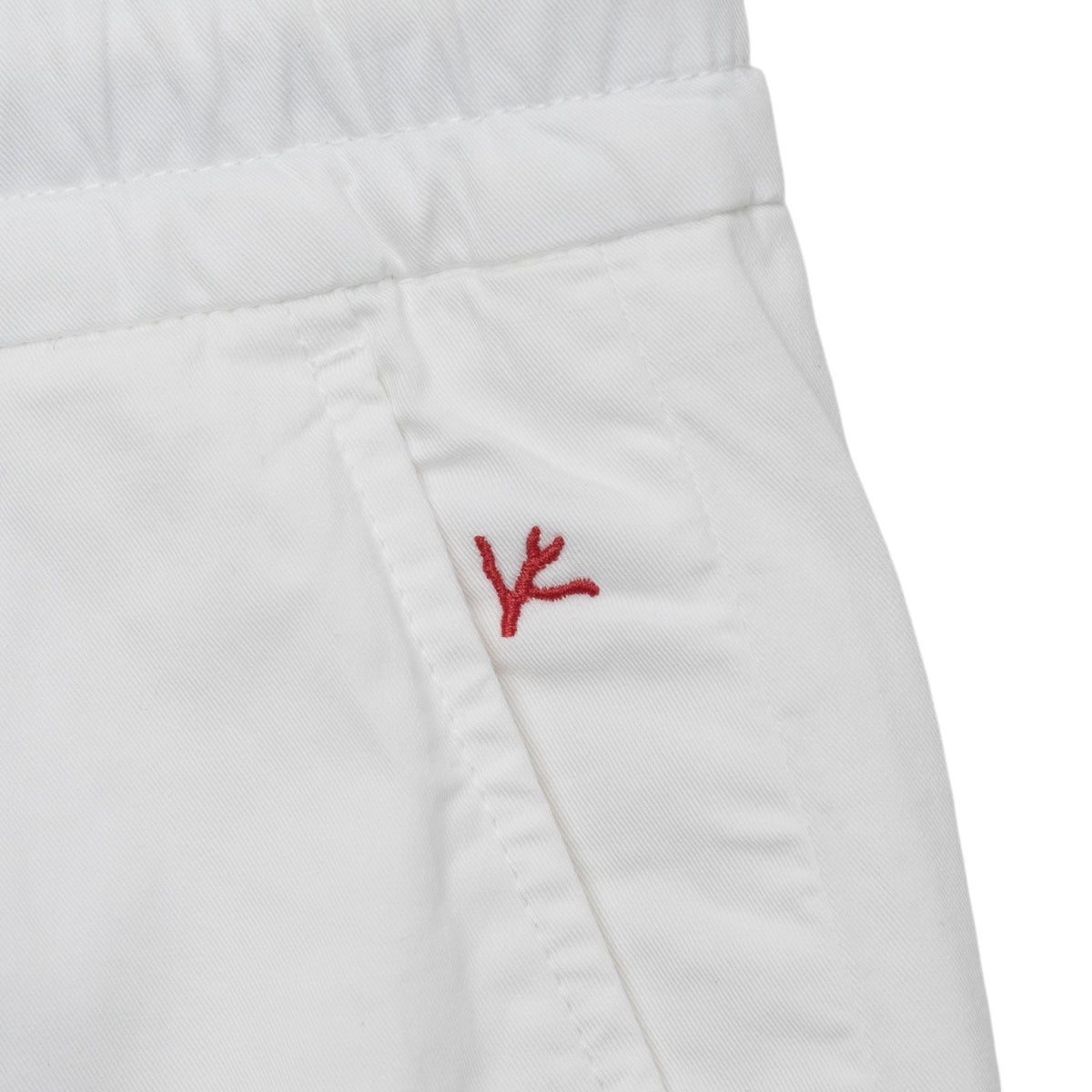 850$ ISAIA NAPOLI White Drawstring Short Pant Cotton Regular Fit  38 US / 54 EU