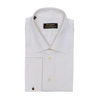 690$ ITALIAN LUXURY GERLIN Shirt Light ivory Cotton 1F ZILLI