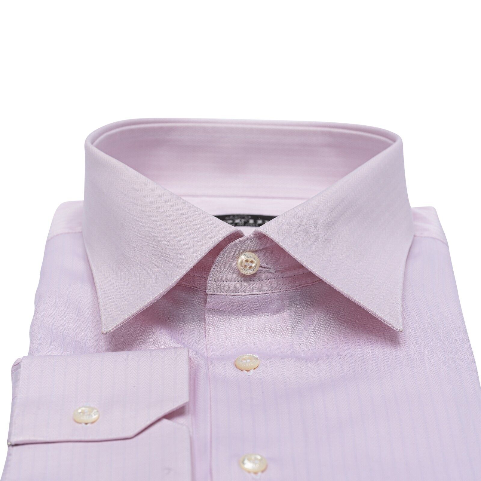 690$ LUXURY GERLIN Shirt Jacquard Light Pink ALUMO Cotton 1L BIJAN