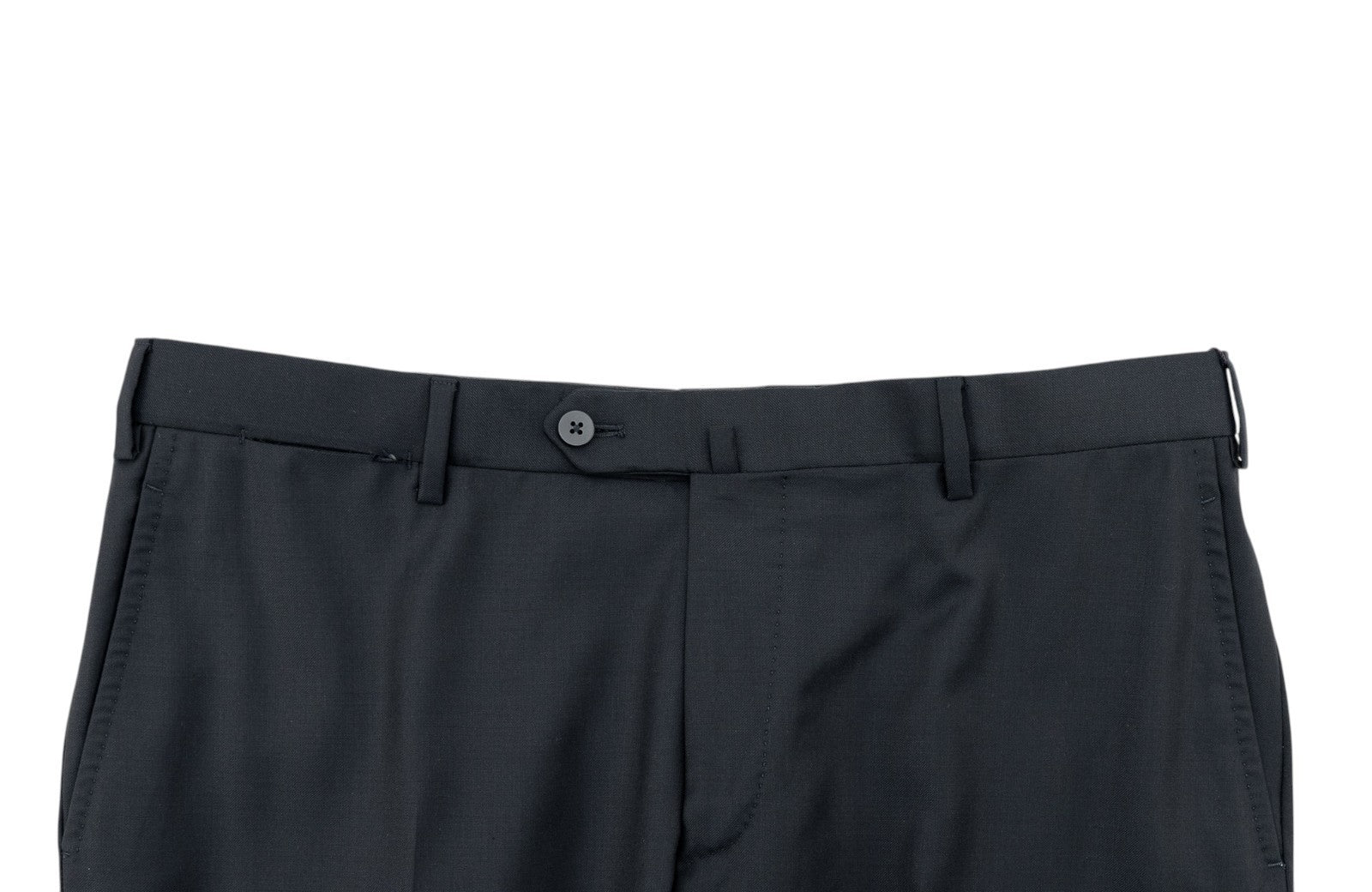 1550$ ISAIA Hand-Sewn Tapered Dress Pant Fine Wool Blue Navy 36 US / 52 EU 7R