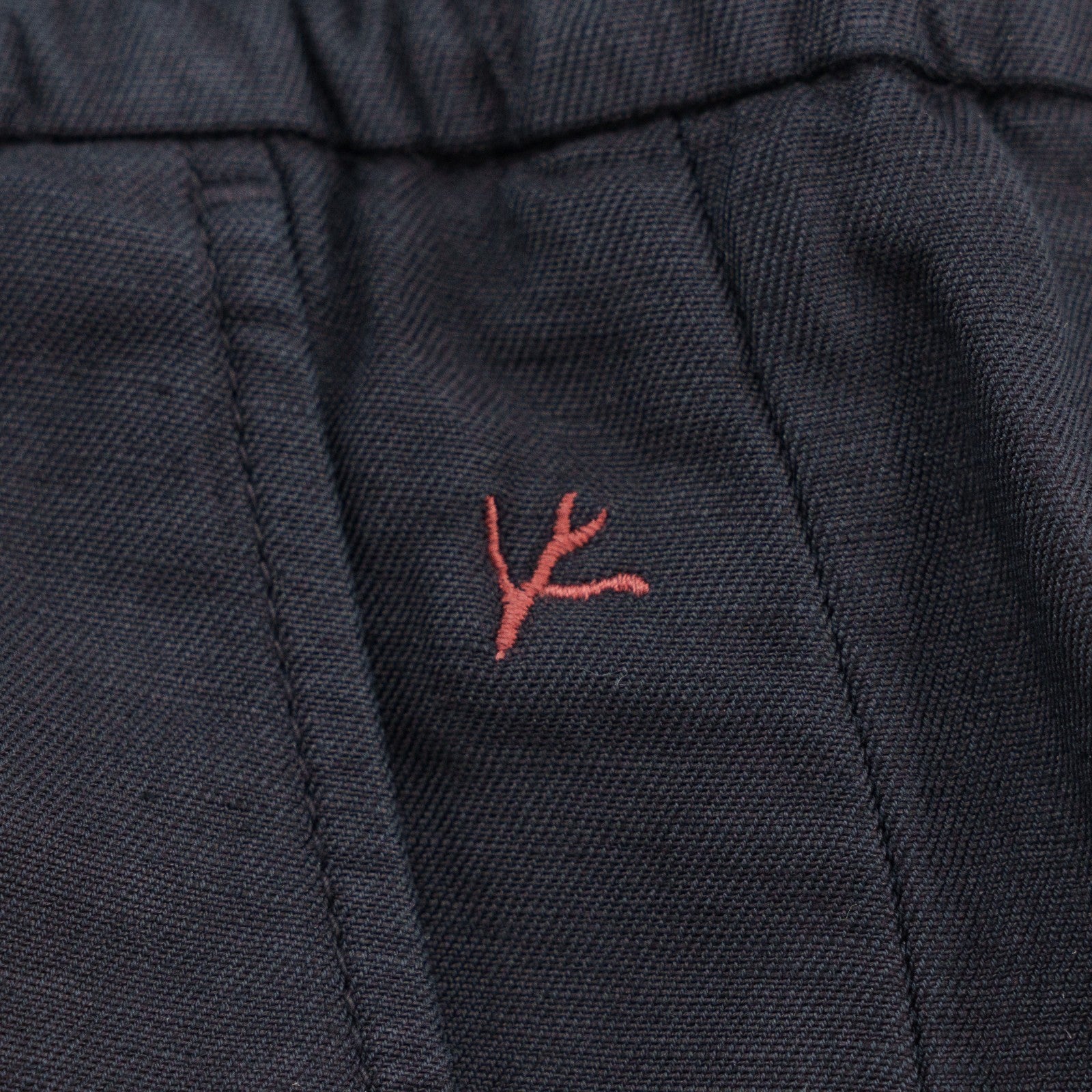 1050$ ISAIA Midnight Blue Drawstring Pant Cotton - Linen Tapered 34 US / 50 IT