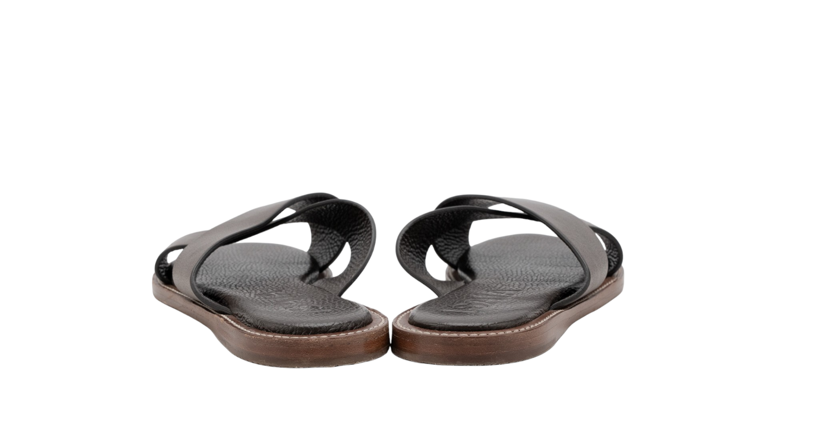 700$ ISAIA NAPOLI Sandal Shoes Leather Brown 10 UK - 11 US - 44 IT