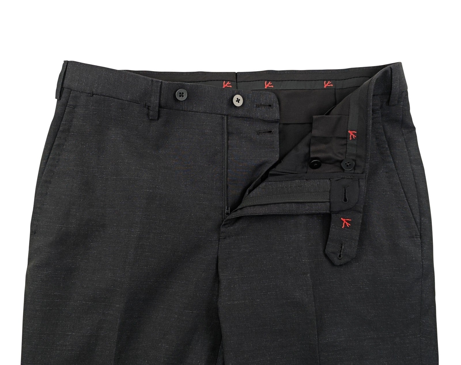 $6200 ISAIA NAPOLI Dark Gray Hand-Sewn Suit Wool Linen 40 US / 50 EU 7R