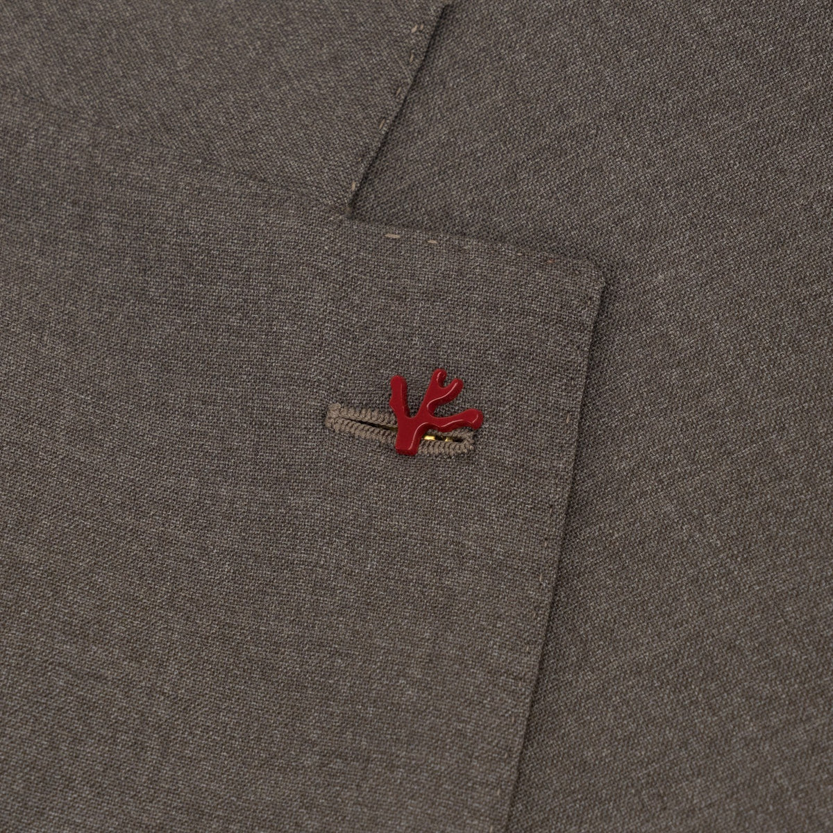 $6900 ISAIA "Marechiaro" Dark Beige Suit Wool Comfort Project 48 US / 58 EU 7R