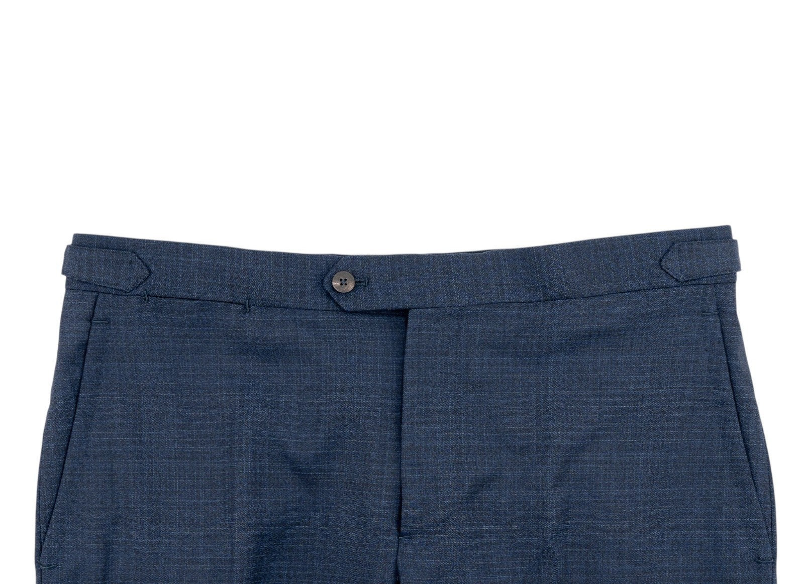 1550$ ISAIA Hand-Sewn Tapered Dress Pant Fine Wool Blue 36 US / 52 EU