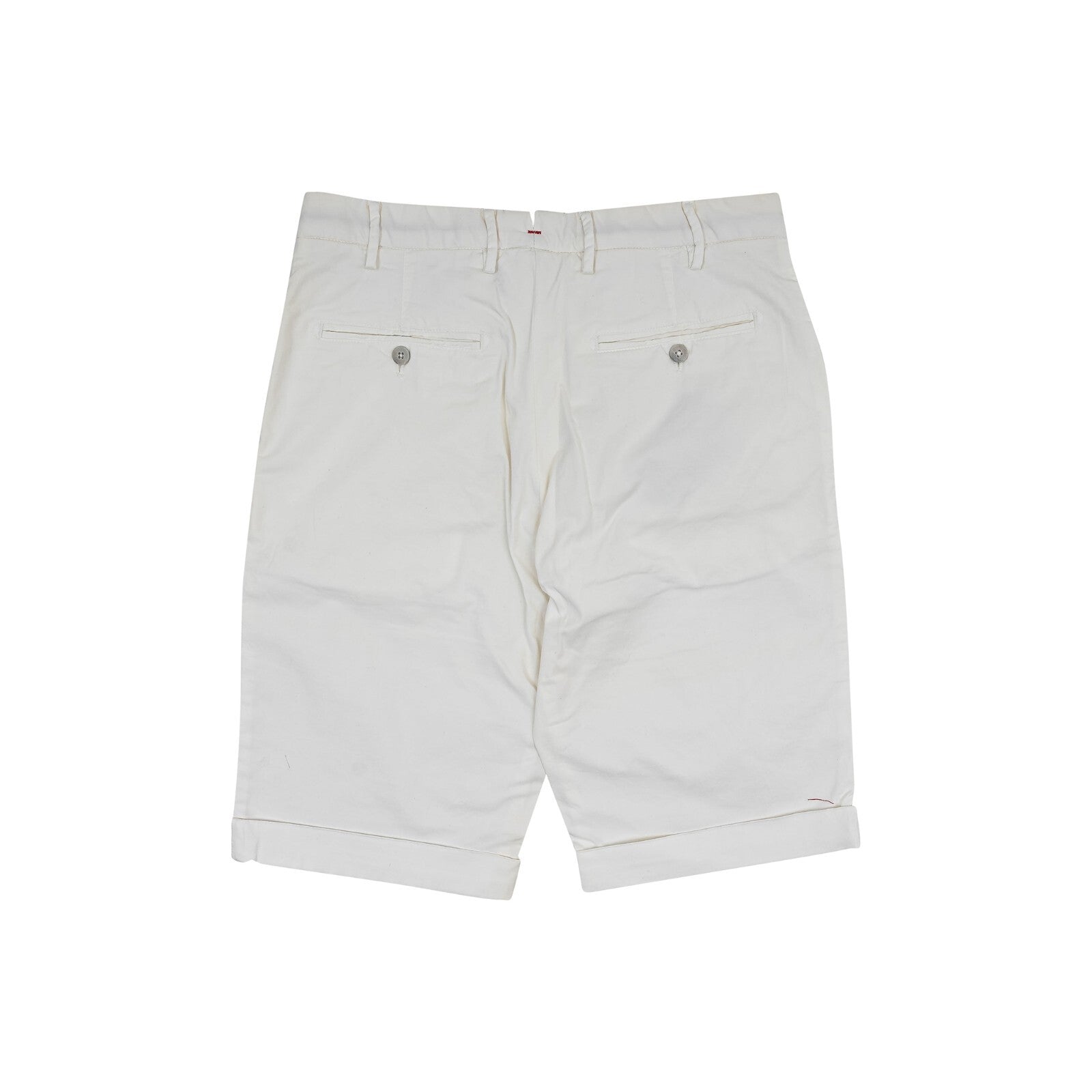 550$ ISAIA NAPOLI White Chino Short Pant Cotton 30 US / 46 EU Slim Fit