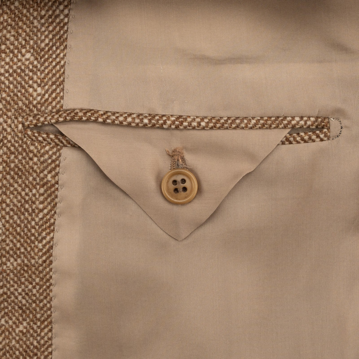 2950$ ABLA by ATTOLINI Beige 3/2 Roll Sport Coat 100% Cashmere 46 US / 56 IT  7R