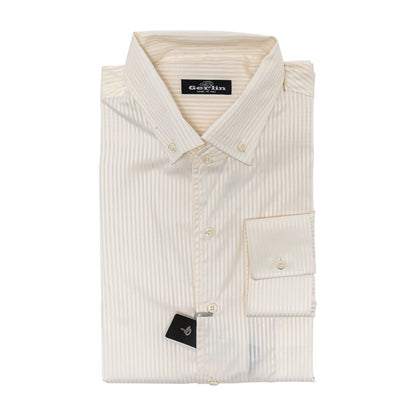 690$ LUXURY GERLIN Shirt Light Yellow ALUMO Cotton 16 - 41 5T BIJAN