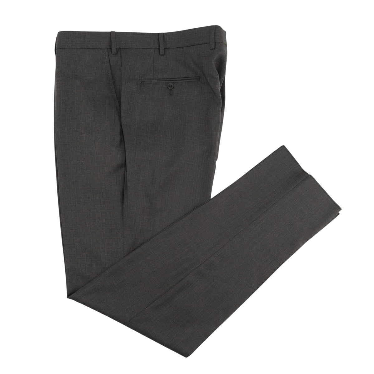 $6550 ISAIA NAPOLI "Capri" Charcoal Gray Suit Hand-Sewn Fine Wool Micro Checks