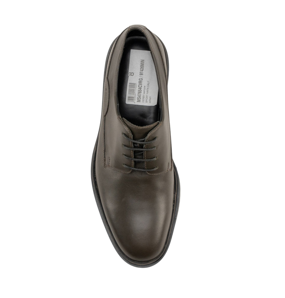 1200$ TESTONI Derby Shoes Sport Napa Calf Green Army 8 UK / 9 US / 42 IT