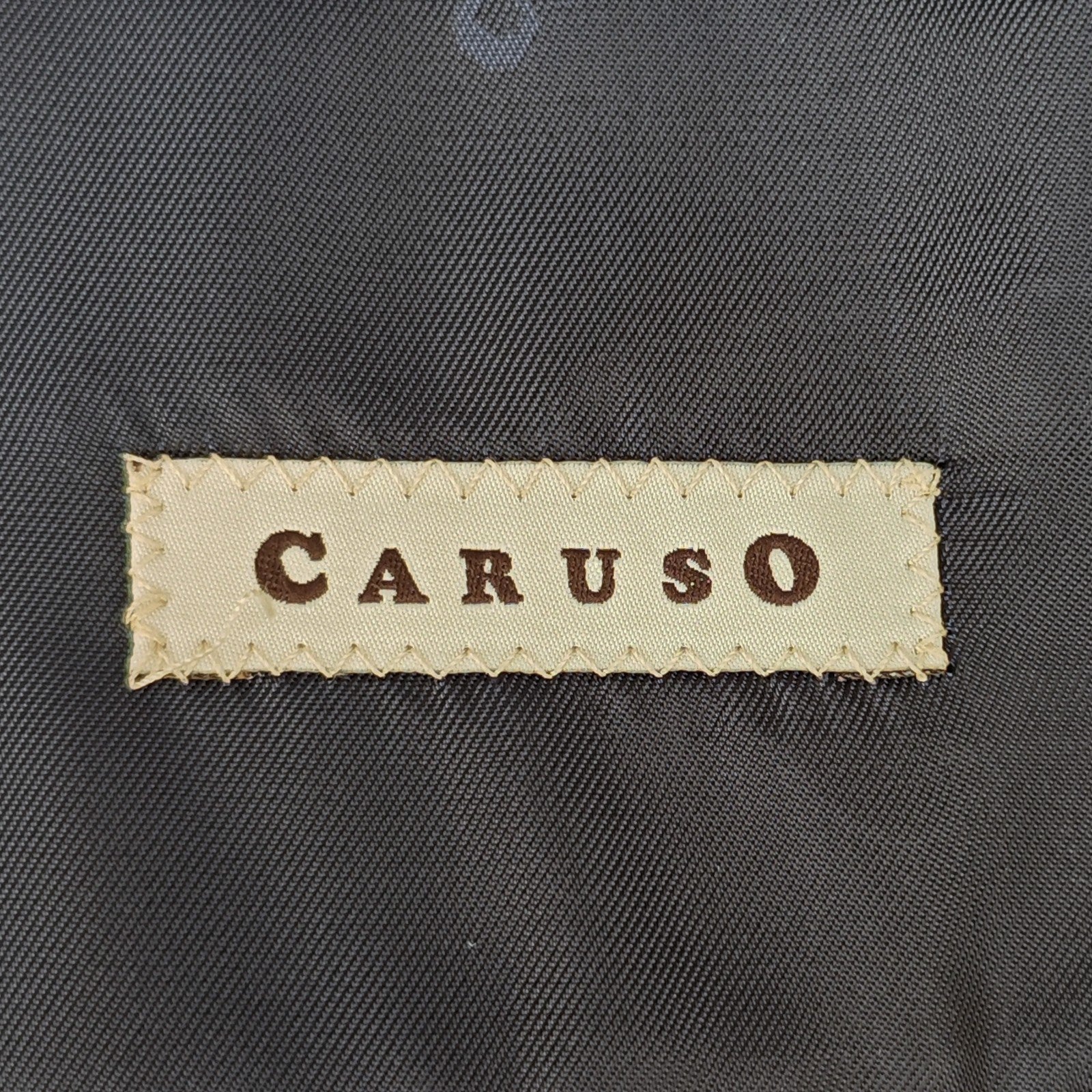 1800$ RAFFAELE CARUSO Blue Navy Suit Super 110s Wool Micro Pattern  40 US 50 IT