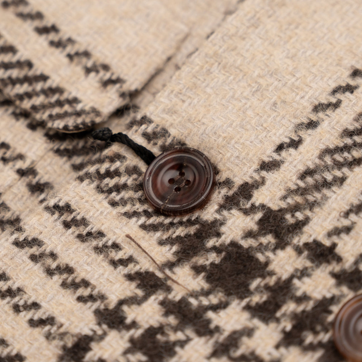 $3150 SARTORIO by KITON Beige Overcoat Alpaca / Wool Plaid 40 US / 50 EU