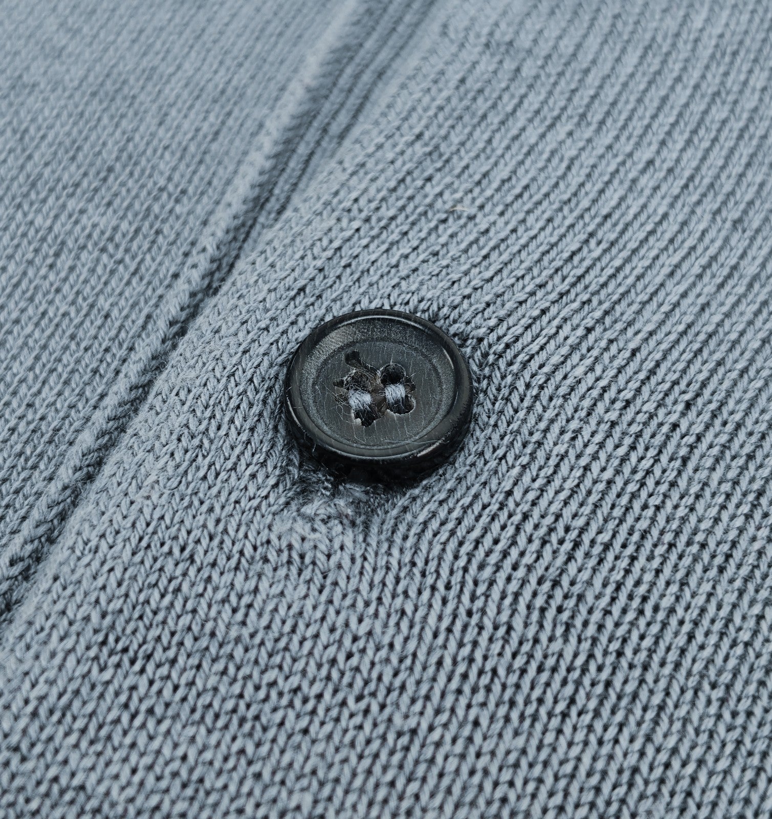 2100$ ISAIA NAPOLI Ice Blue Polo Sweater Long Sleeve 100% Silk Size M