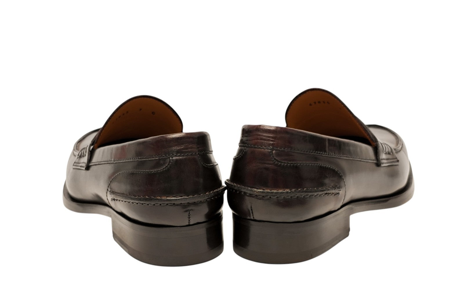 1200$ TESTONI "Trento" Loafer Shoes Antique Lux Calf Cigar Brown 7 UK 8 US 41 IT