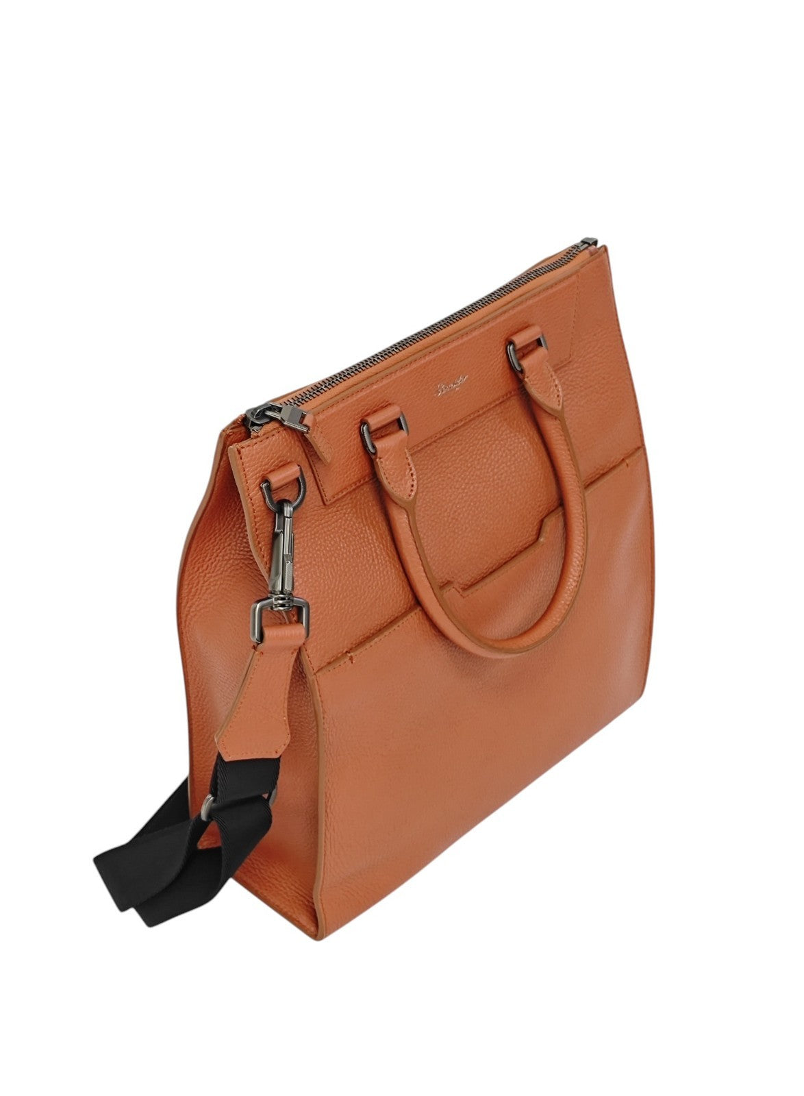 1500$ PINEIDER FIRENZE "Bottolato" PC Briefcase Shopping Tote Bag Grain Calf Rum