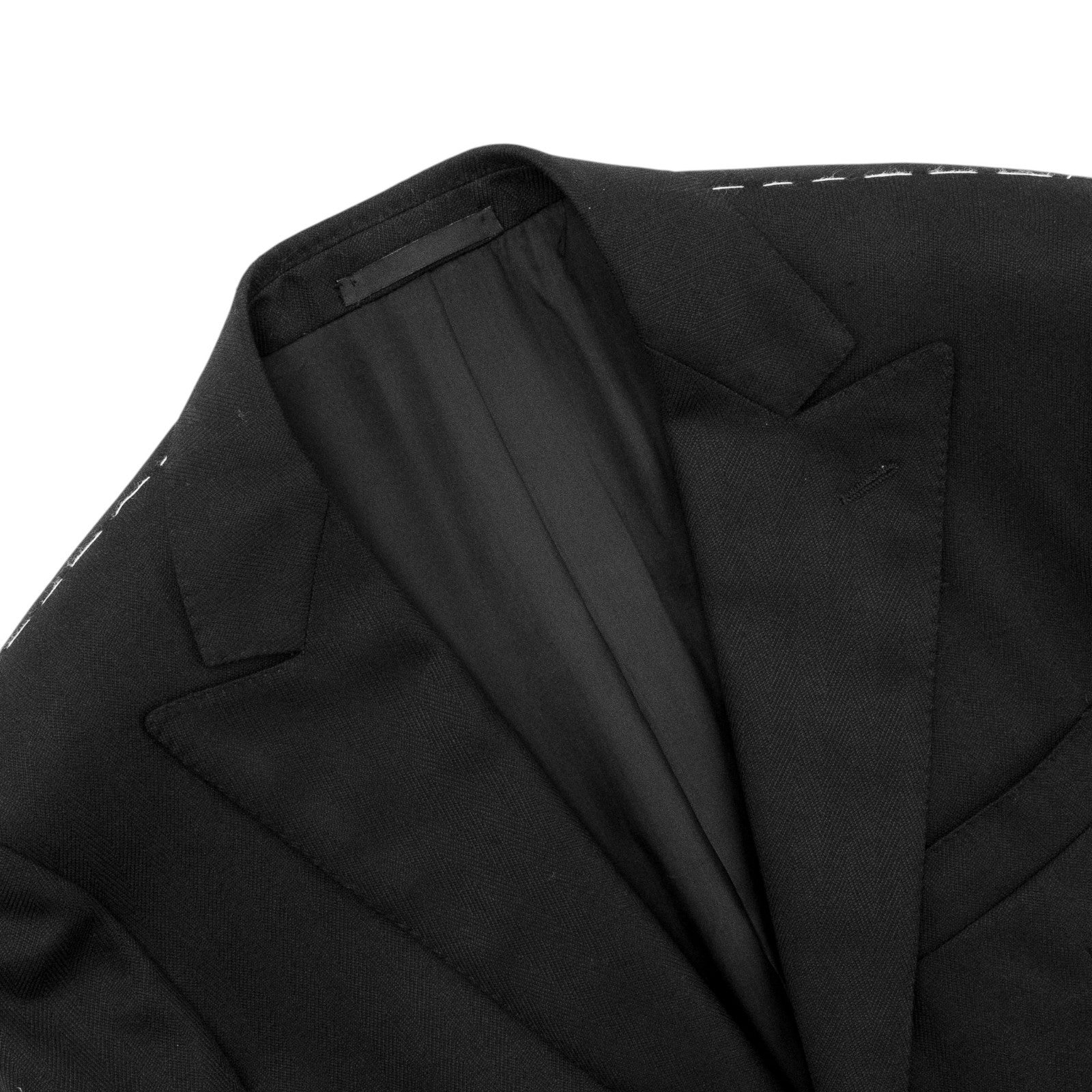 1900$ RAFFAELE CARUSO Black Wool LORO PIANA Jacket Sport Coat 38 US 48 IT