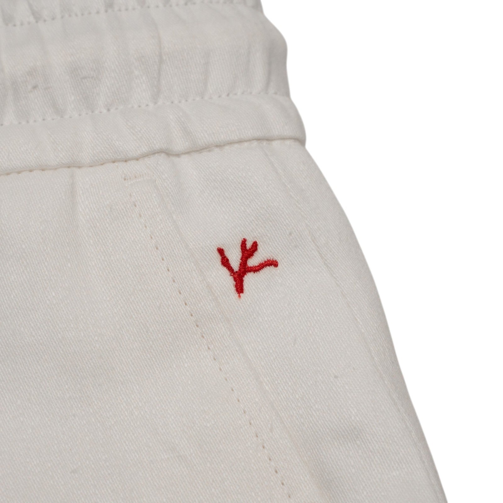 985$ ISAIA White Drawstring Short Pant 100% Linen Regular Fit 36 US / 52 EU