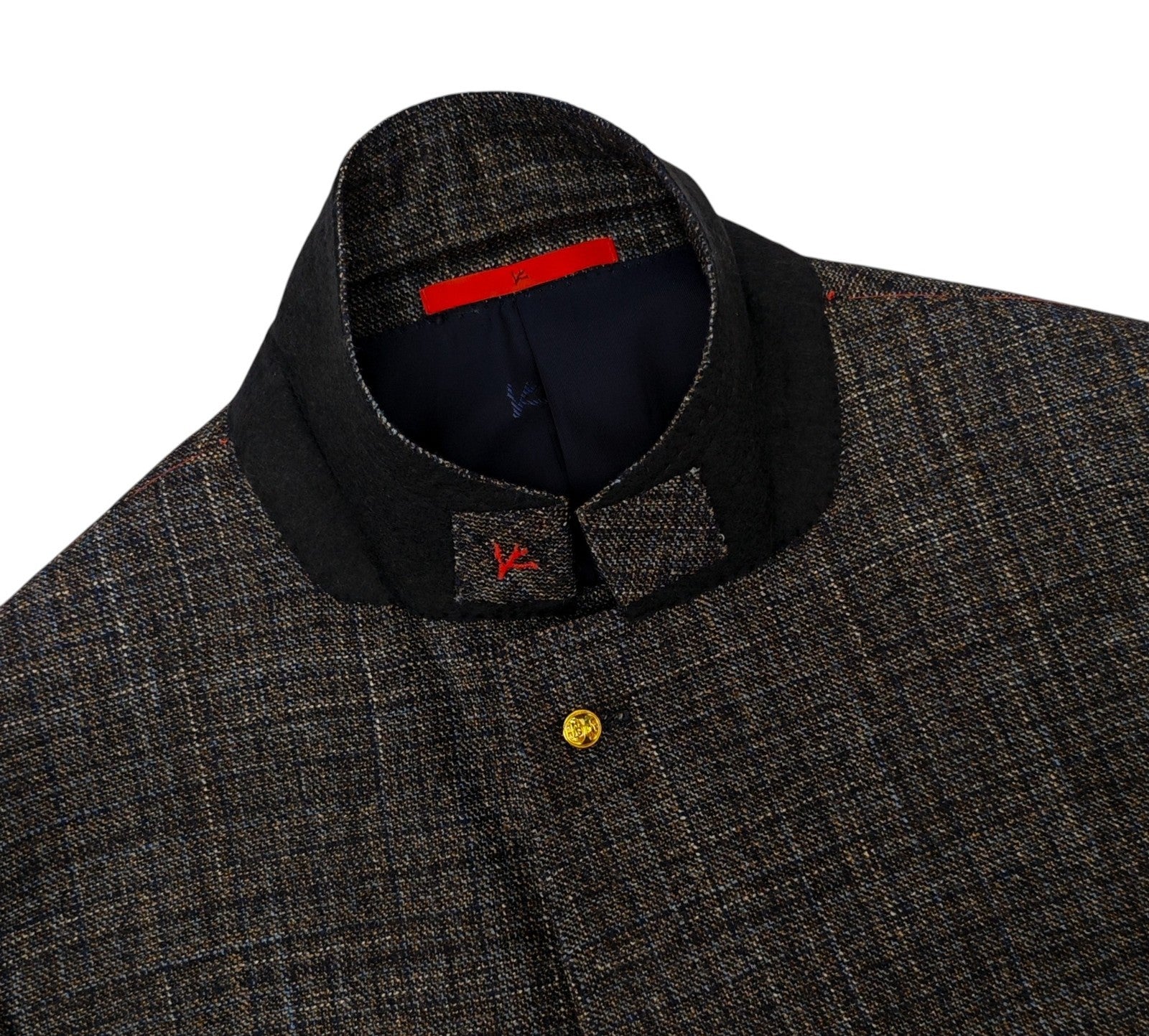 $5600 ISAIA NAPOLI "Capri" Brown Jacket Sport Coat Hopsack Wool 48 US / 58 EU 8R