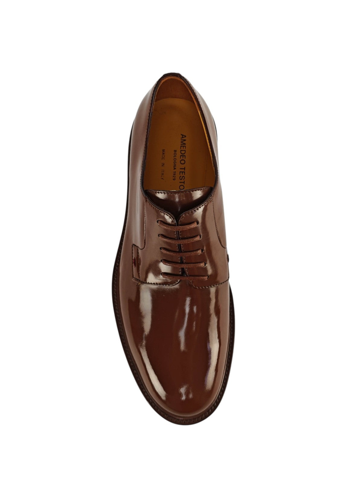 950$ TESTONI "Vietri" Derby Shoes Lux Calf Brush Off Espresso 8 UK 9 US 42 IT