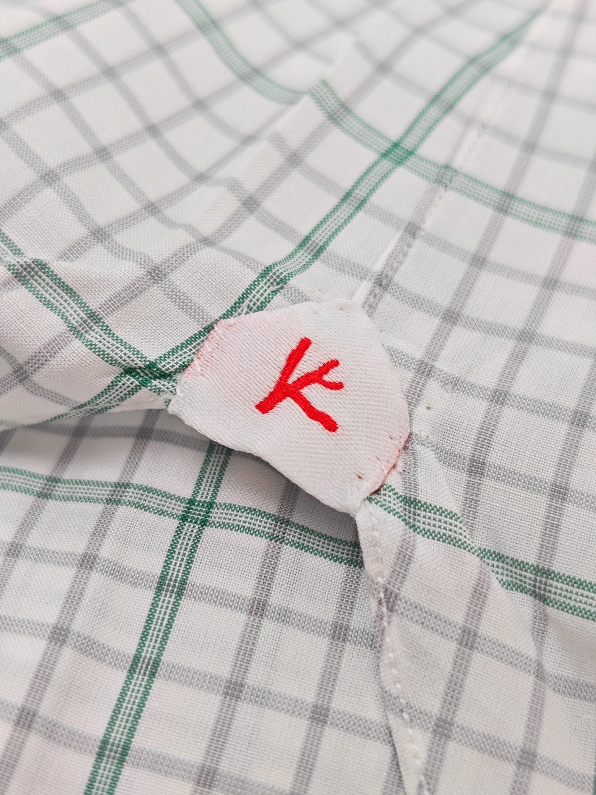 730$ ISAIA "Milano" Dress Shirt White Checks Hand-Sewn Fine Cotton 15- 38
