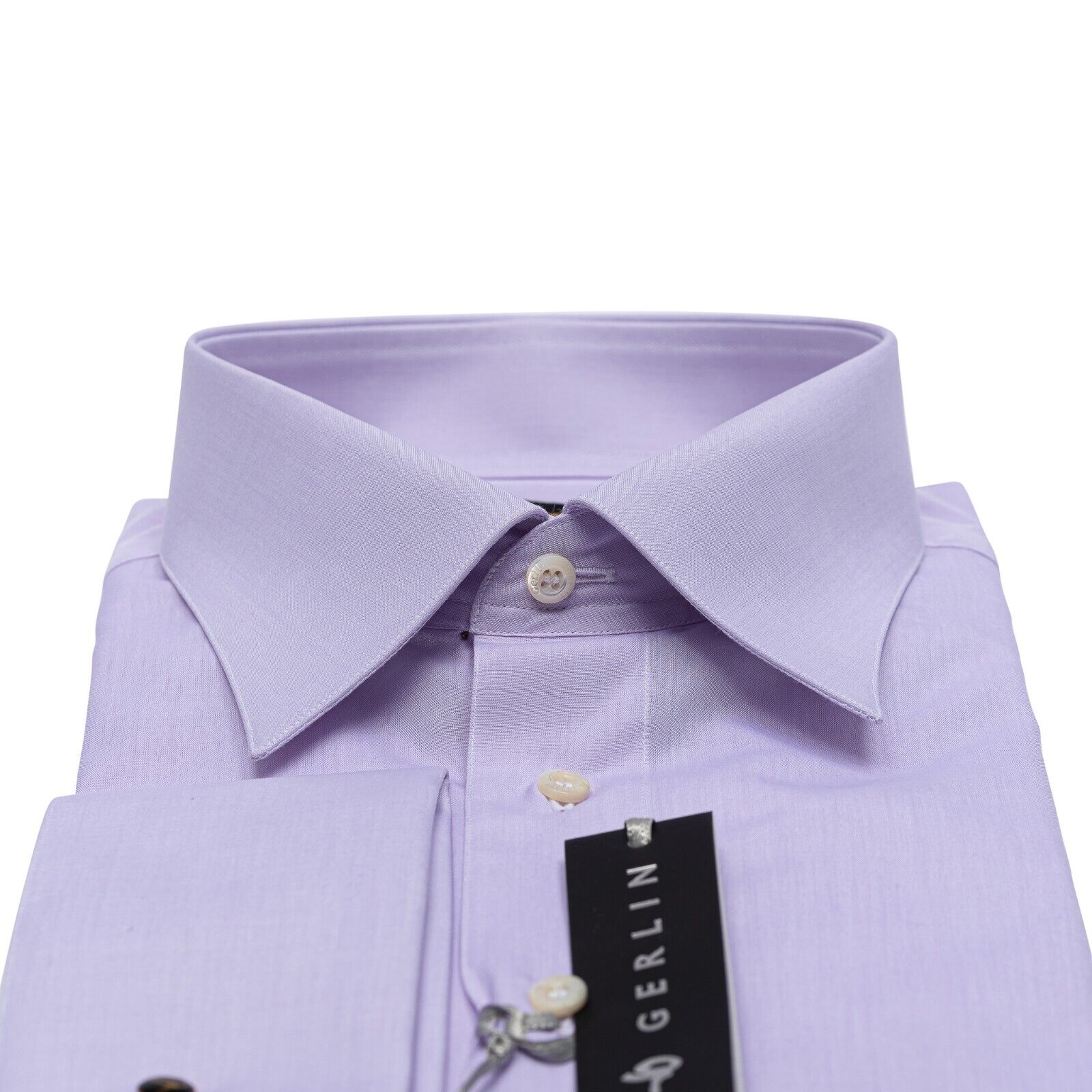 690$ LUXURY GERLIN Shirt Lilac THOMAS MASON Fine Cotton 3B ZILLI
