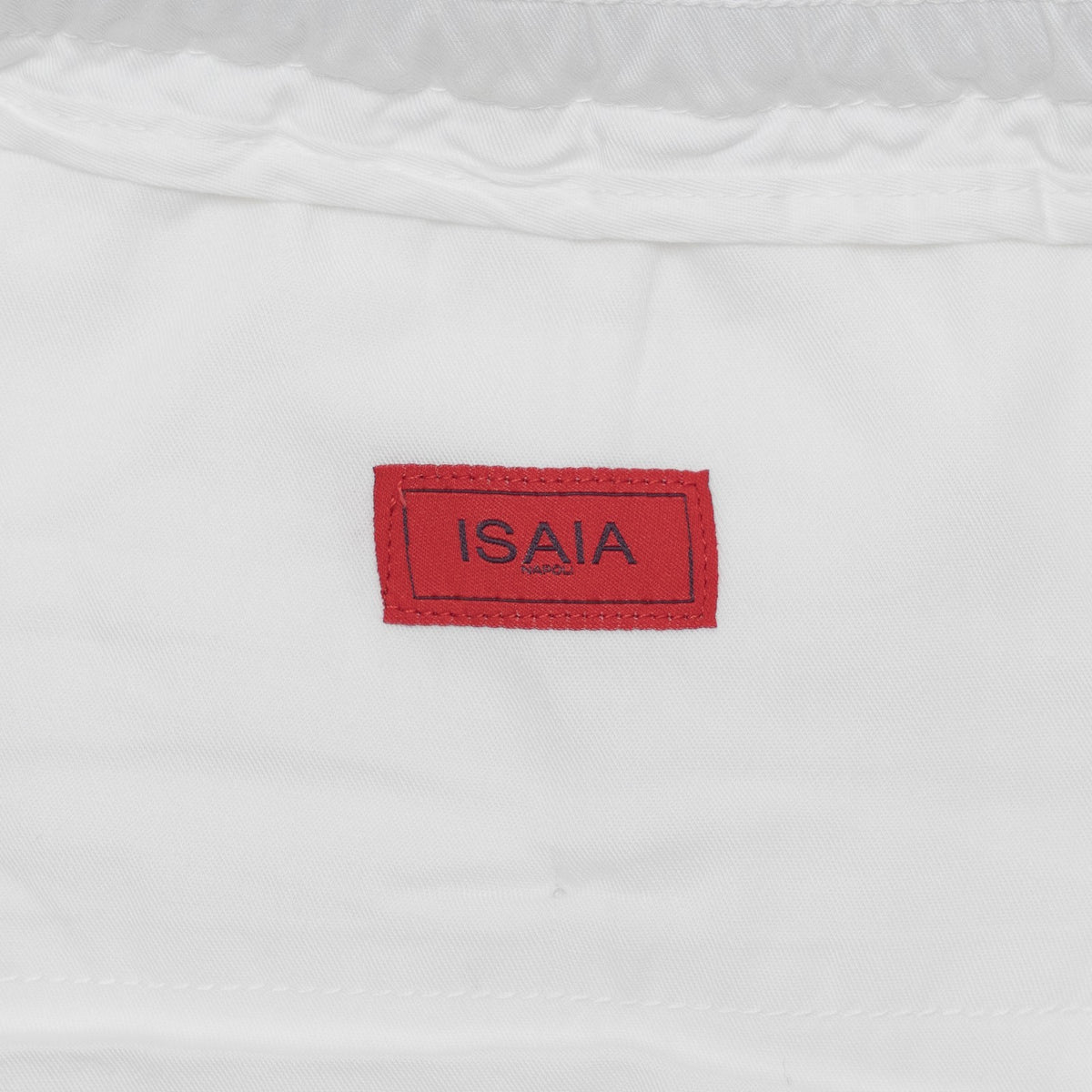 850$ ISAIA NAPOLI White Drawstring Short Pant Cotton Regular Fit  38 US / 54 EU