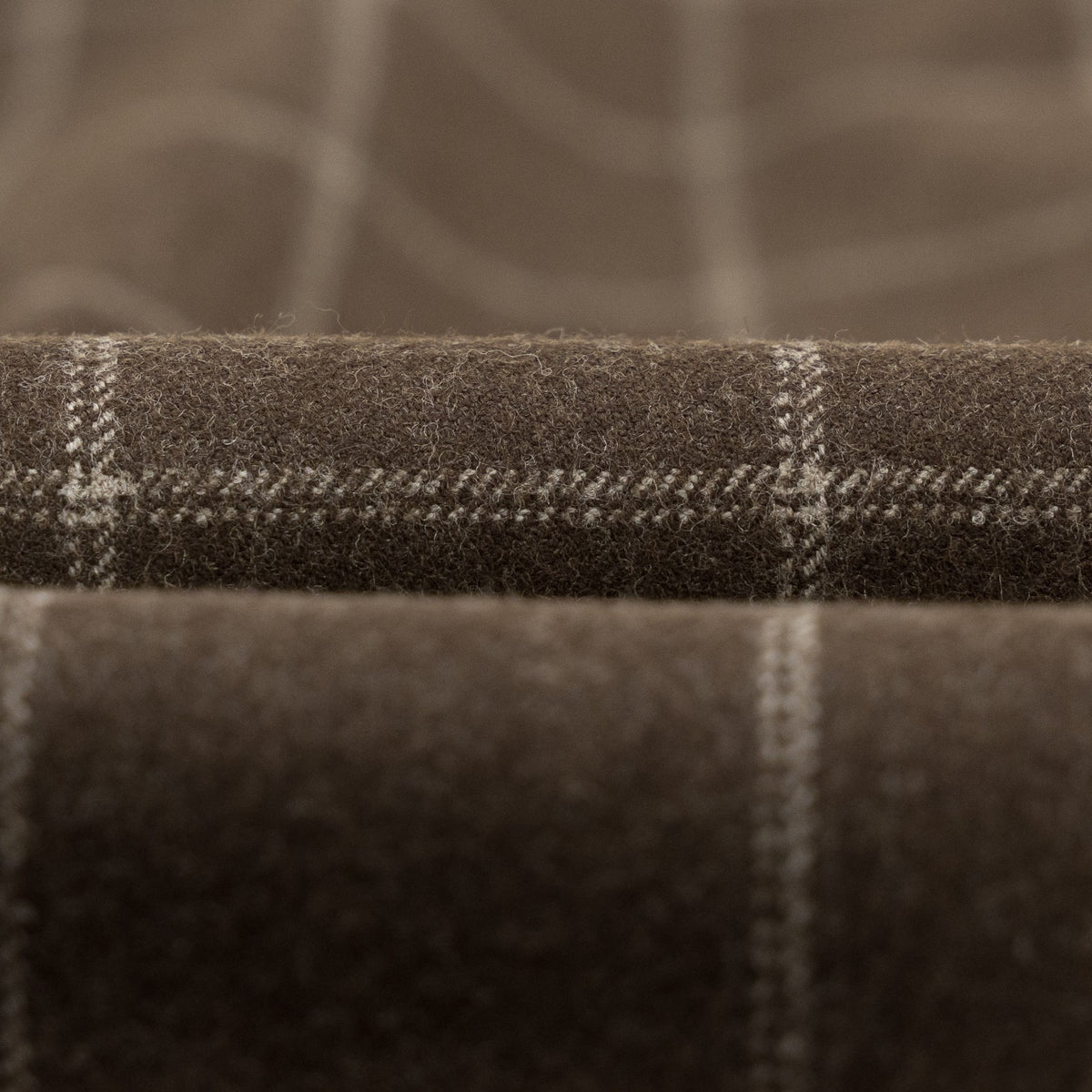 $6850 ISAIA NAPOLI "Capri" Brown Suit Hand-Sewn Black Sheep Wool Windowpane
