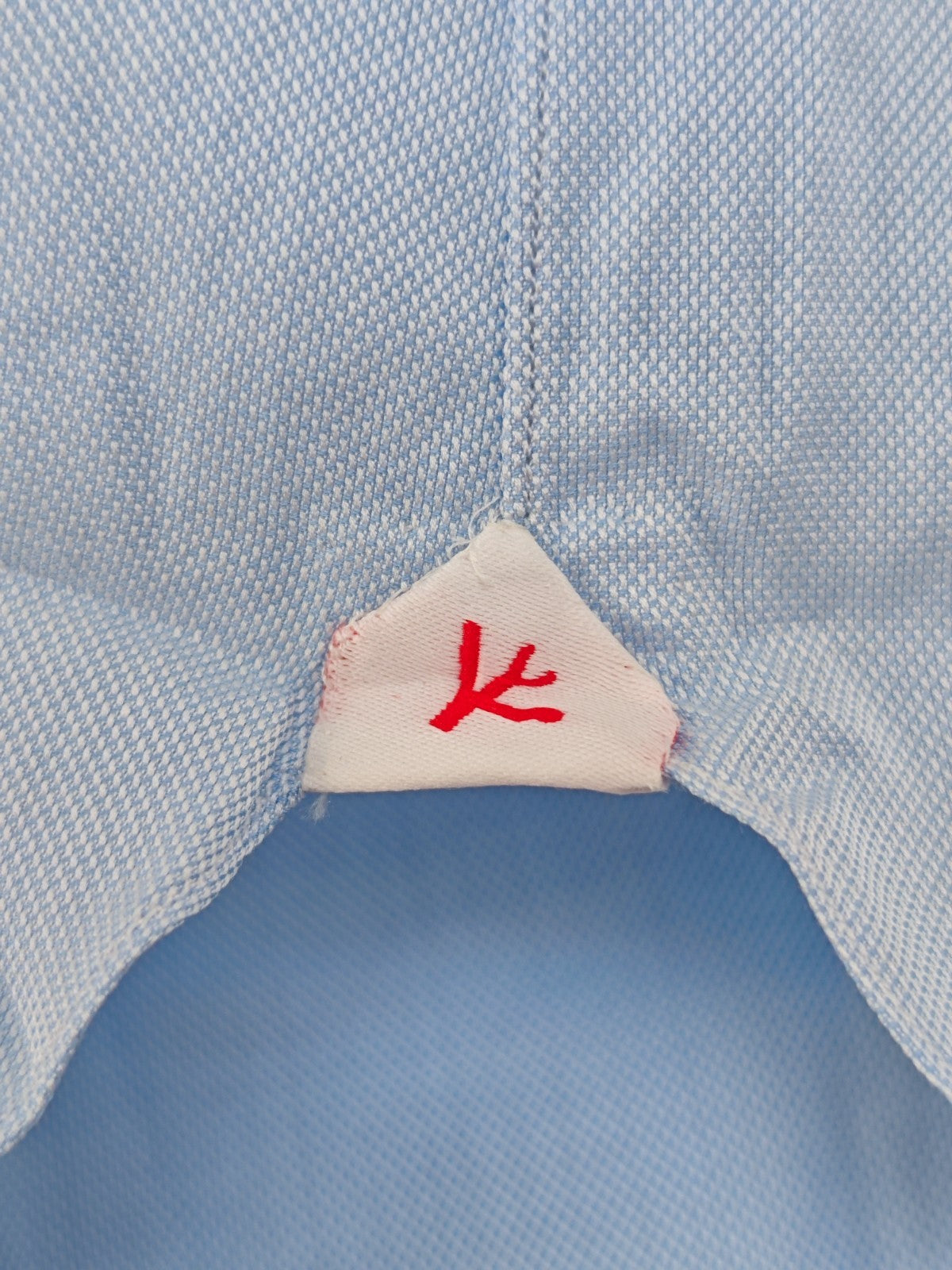 780$ ISAIA NAPOLI "Mix" Dress Shirt Blue Solid Oxford Cotton 15.5 - 39