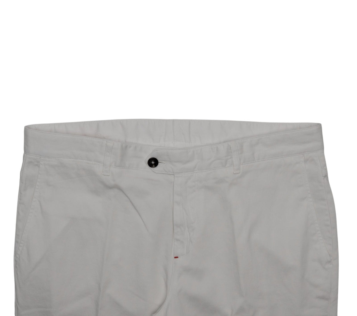850$ ISAIA NAPOLI White Chino Pant Cotton Cashmere Tapered Fit 38 US / 54 EU