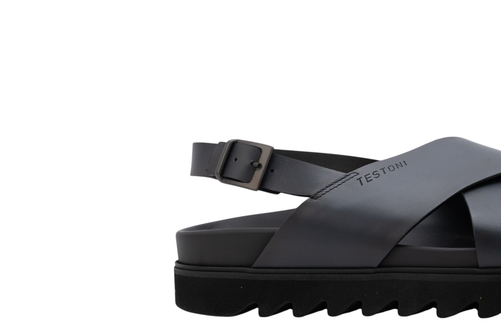 550$ TESTONI Sandal Calf Indigo 8 UK - 9 US - 42 IT
