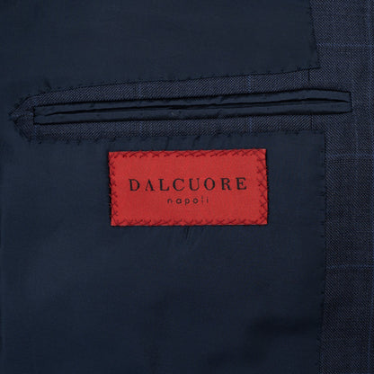 Sartoria DALCUORE NAPOLI Total Hand-Sewn Suit Blue Wool 120's 46 US / 56 EU