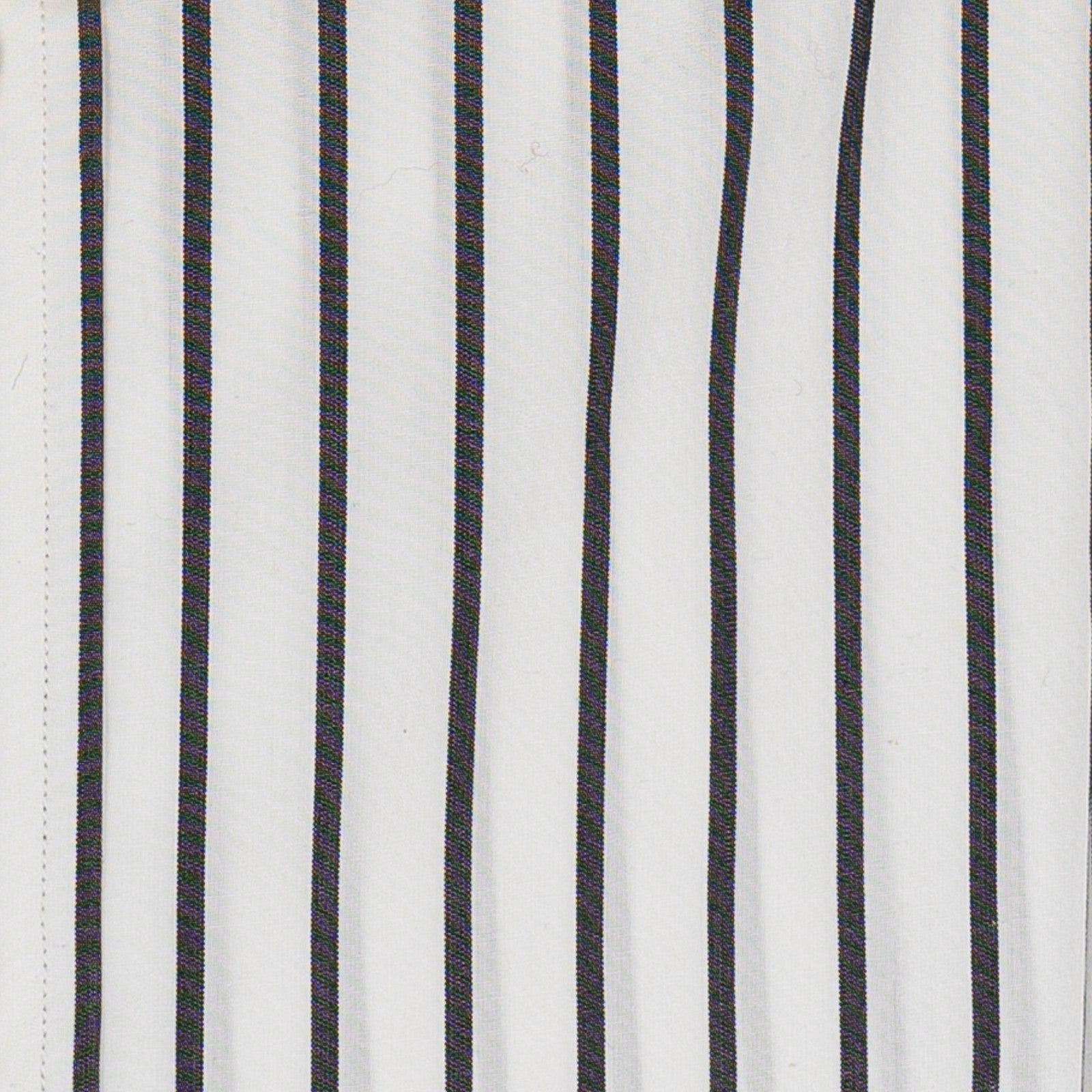 520$ RUBINACCI NAPOLI White Hand-Sewn Striped Shirt Cotton Classic Fit   7Y