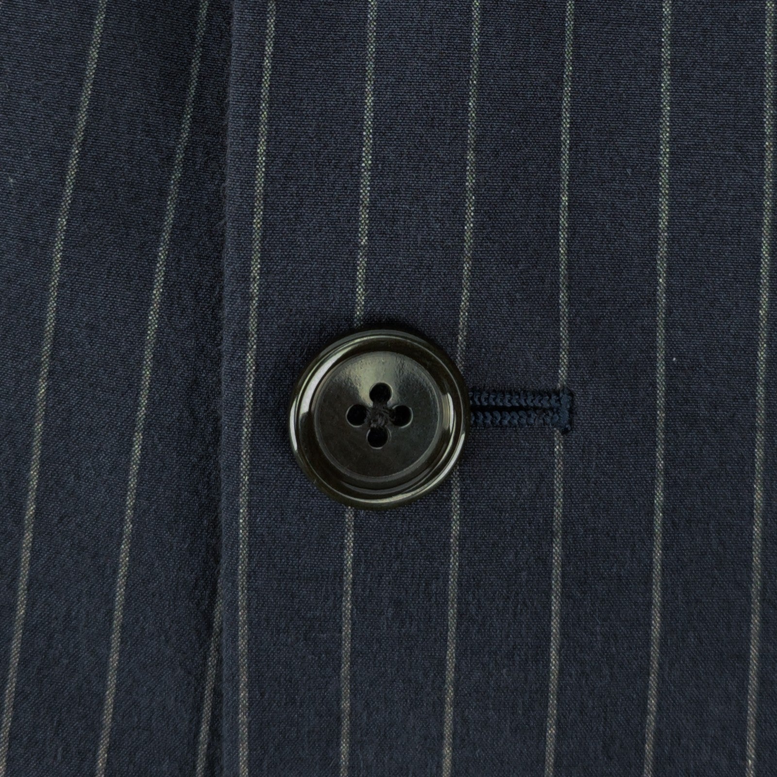 1600$ BURBERRY LONDON Navy Pinstripe Suit Wool Made Italy 42 US / 52 IT