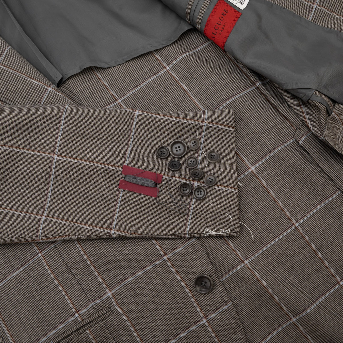 Sartoria DALCUORE NAPOLI Hand-Sewn Jacket Sport Coat Wool 120's 38 US / 48 EU -2
