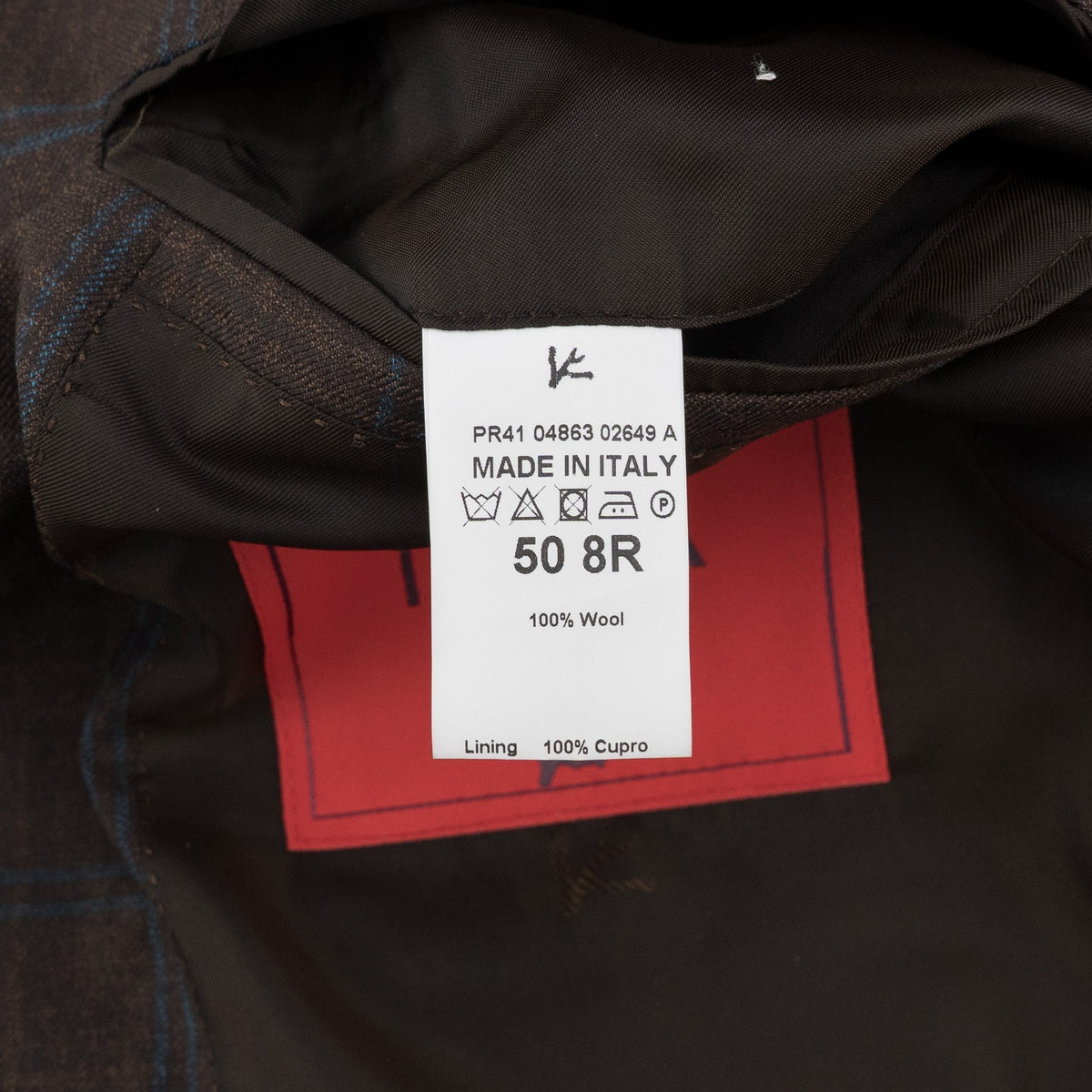 $6600 ISAIA NAPOLI "Marechiaro" Brown Suit Fine Wool 4 Season 40 US / 50 EU 8R