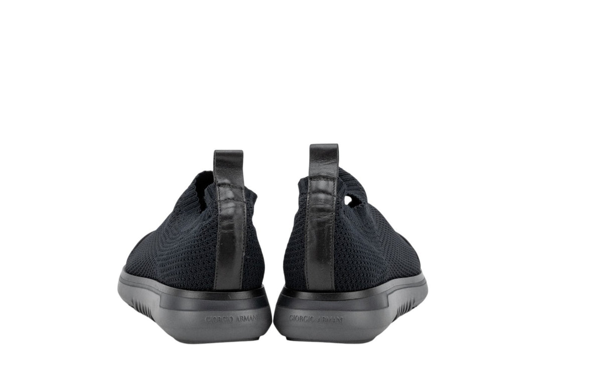 920$ GIORGIO ARMANI Shoes Slip on Sneakers Blue Tech + Leather 10 UK 11 US 44 IT